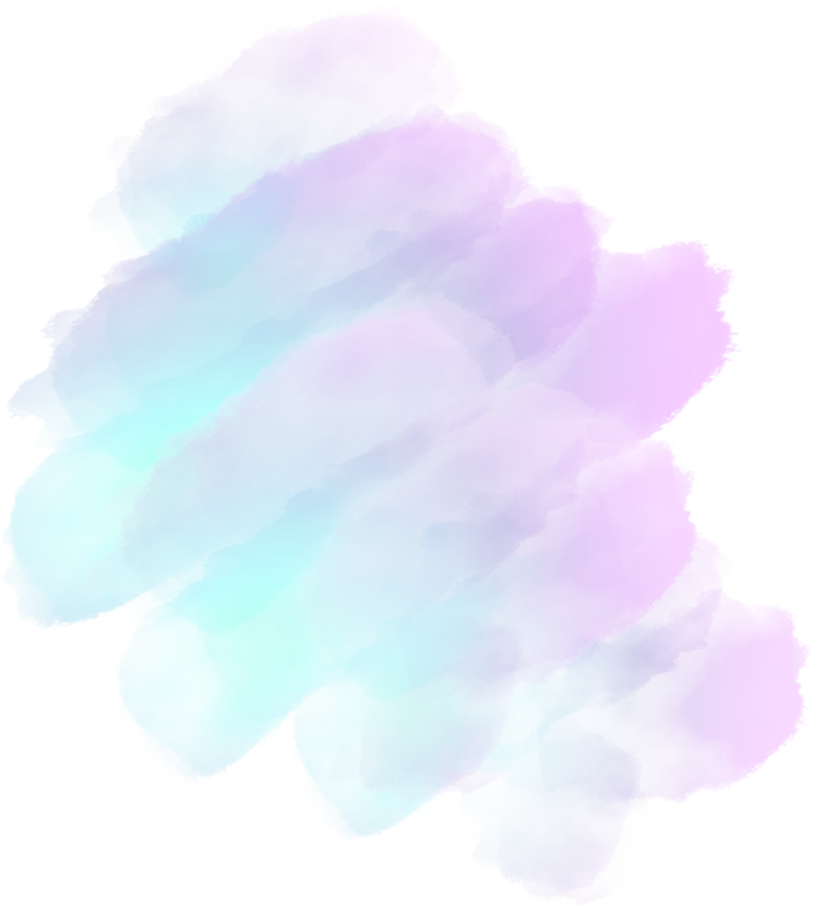 light blue and purple splash watercolor element